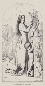 Een Vroege Pre-Raphaelite Ets door John Everett Millais